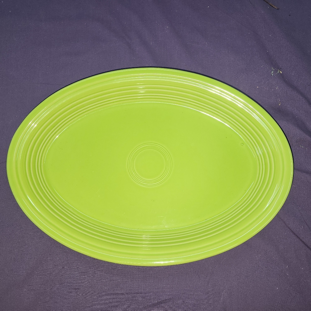 Fiesta.  Chartreuse.  13.5 inch platter